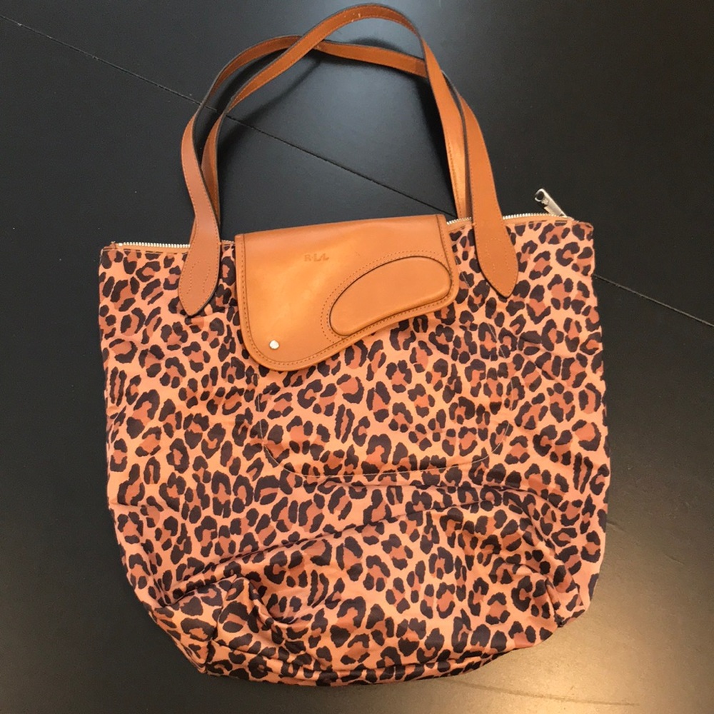 Ralph Lauren Cheetah Print Shoulder Bag